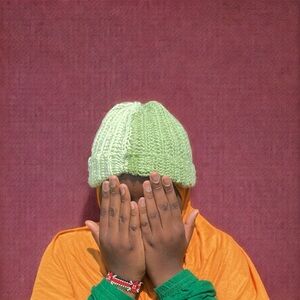 Cozy Green Knit Beanie for kids and adults